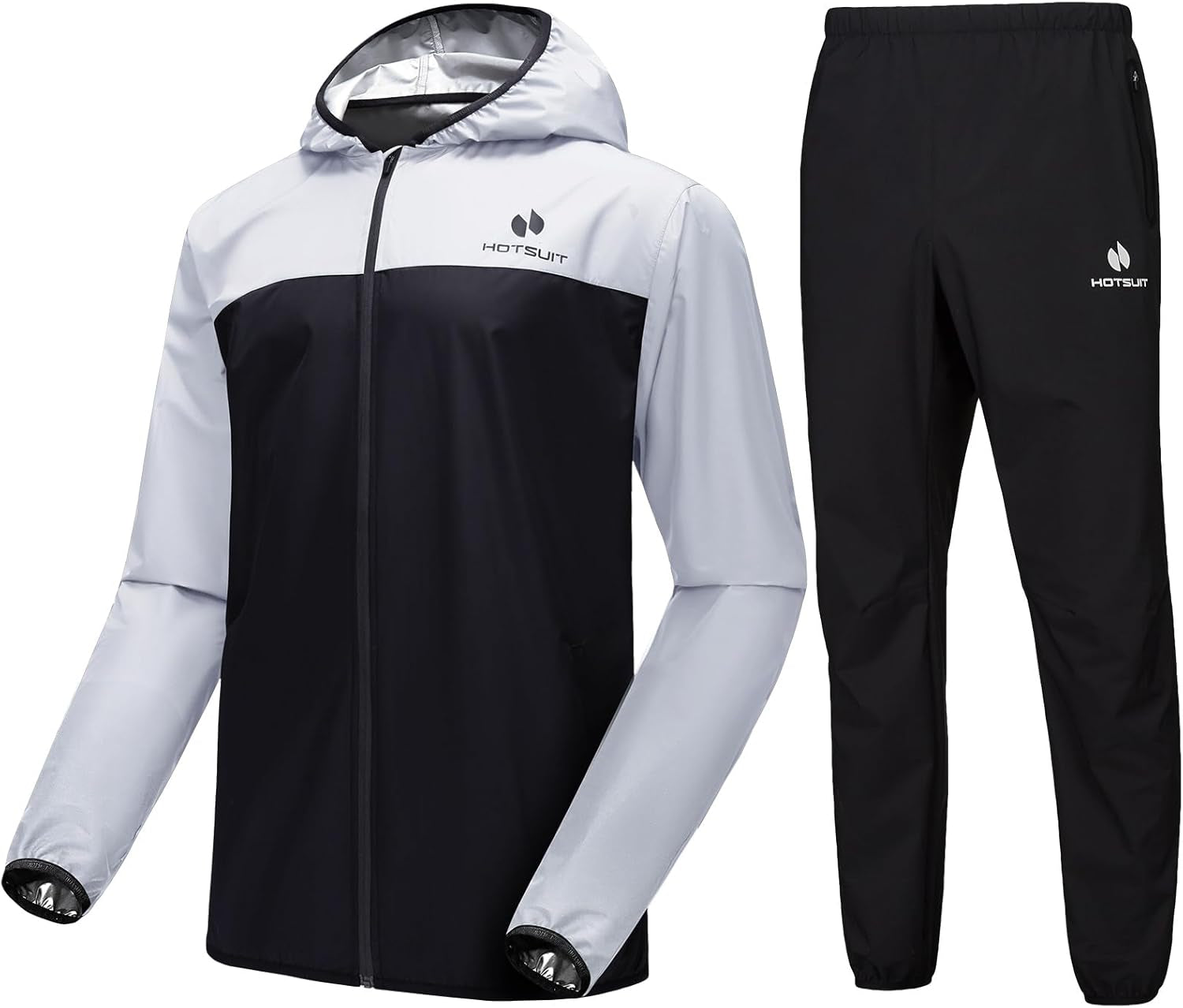 Sauna Suit for Men Sweat Suits Gym Workout Exercise Sauna Jacket Pant Full Body