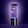 Jellyfish Night Light Lamp Motion & Multicolor Leds - Easy Mode Switching, USB Powered - 9"